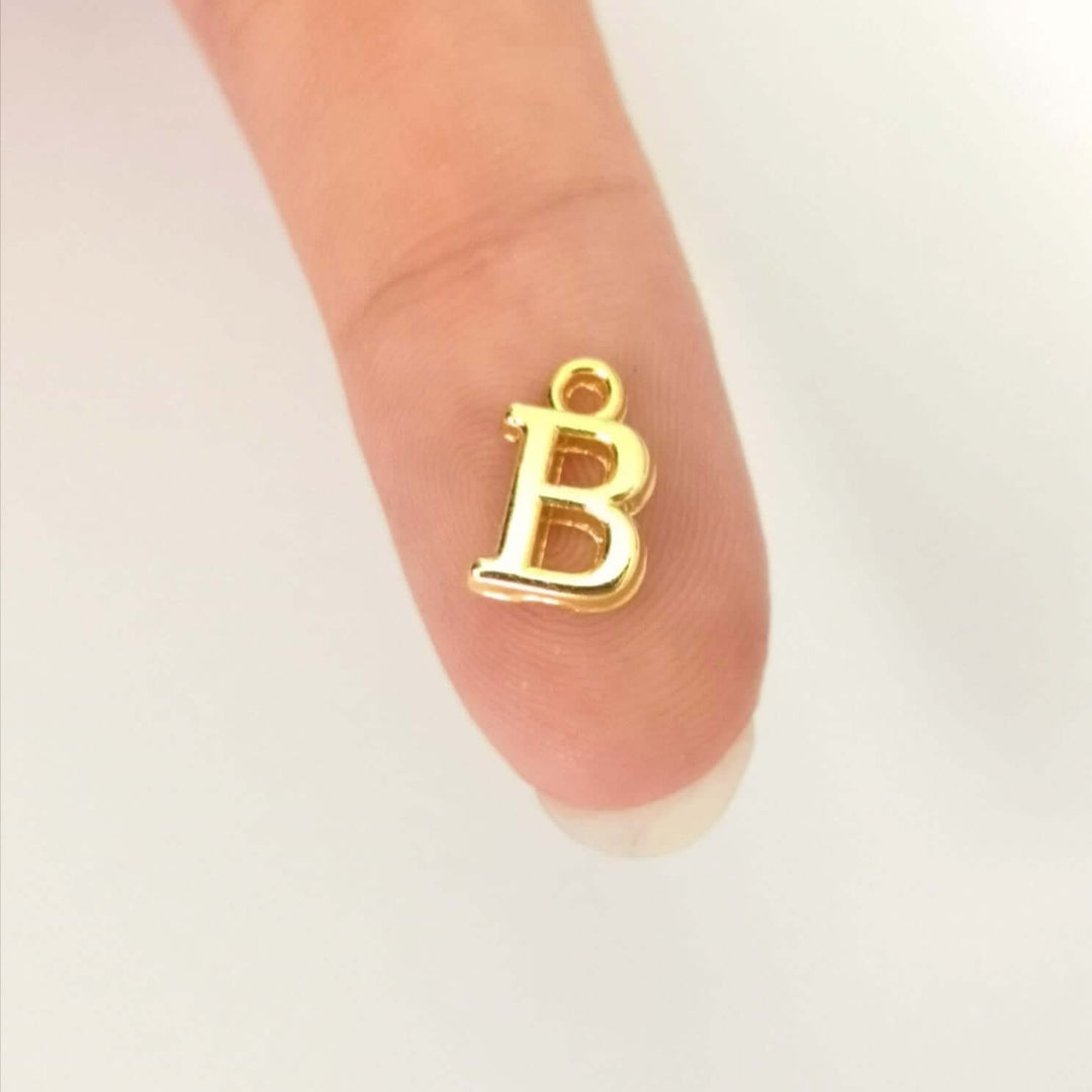 24Kt Gold Plated Brass Initial Charms