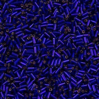 Miyuki Bugles size 3mm 1427 Silver Lined Violet 10 grams.
