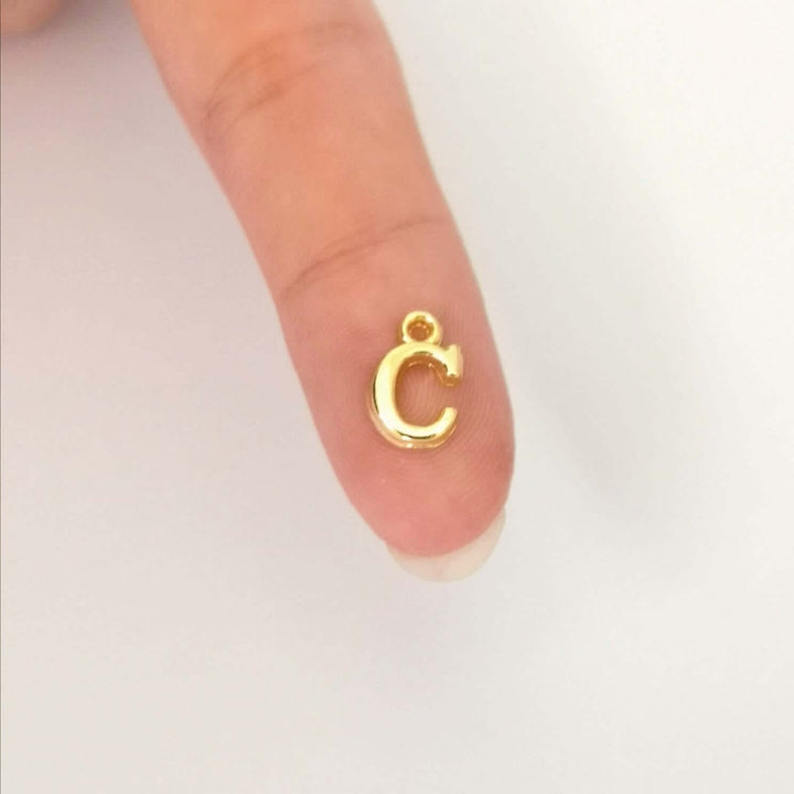 24Kt Gold Plated Brass Initial Charms