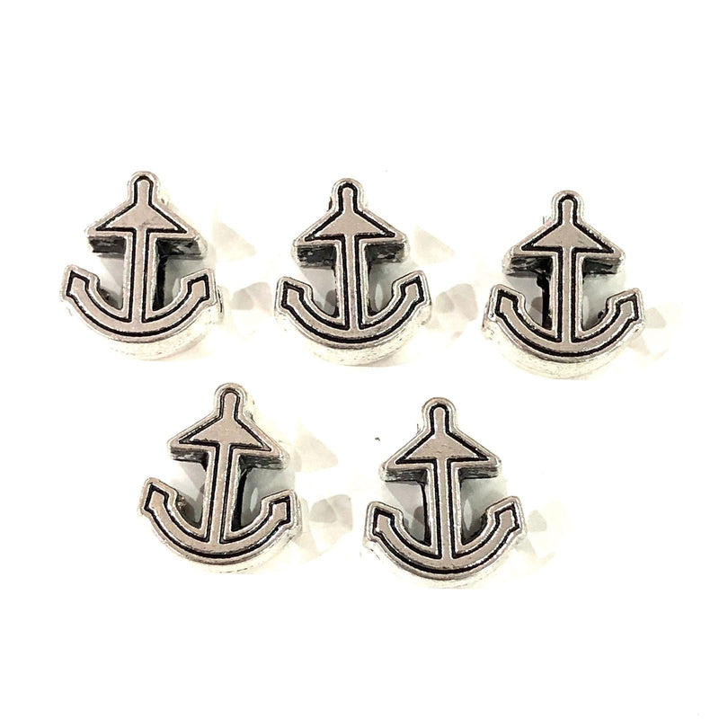 Silver Anchor Pandora Charms, 16x14 mm Silver Anchor Pandora Spacers, 5 pcs in a pack