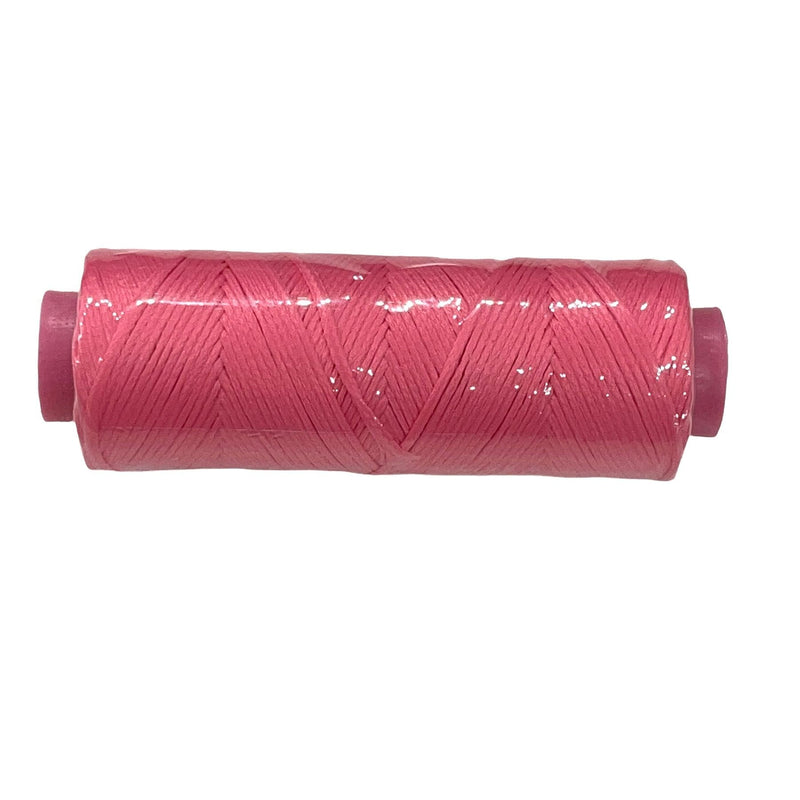Cordon coton rose bonbon 1 mm, cordon macramé, shamballa, cordon bracelet bobine 100 mètres