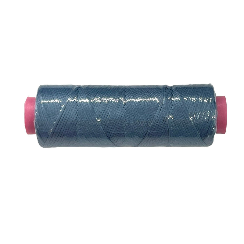 Jeansblau-1 mm Baumwollkordel, Makrameekordel, Shamballa, Armbandkordel 100-Meter-Rolle