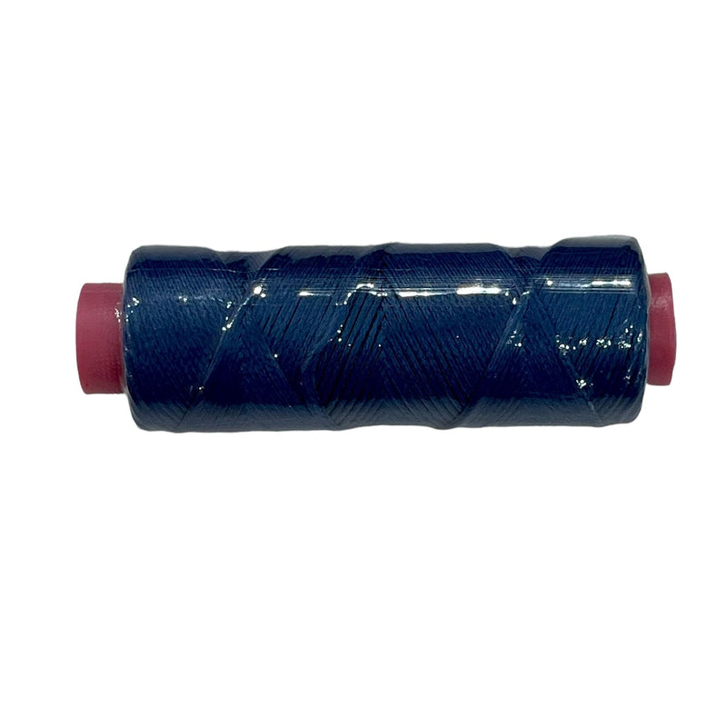 Dark Sky Blue-1 mm Cordon coton, cordon macramé, shamballa, cordon bracelet bobine 100 mètres