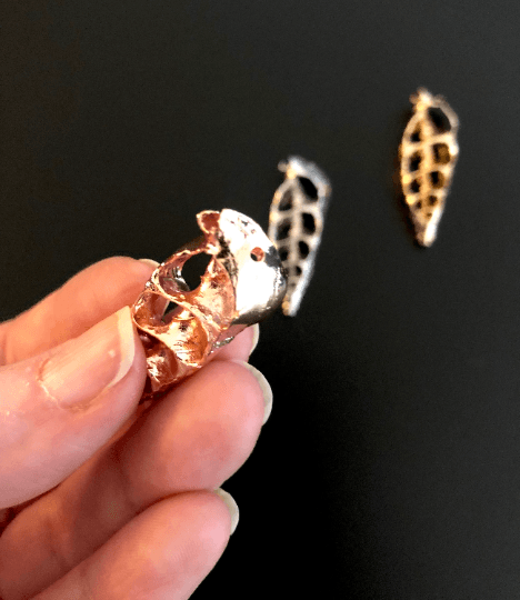 Rose Gold Plated Turritella Terebra Pendant