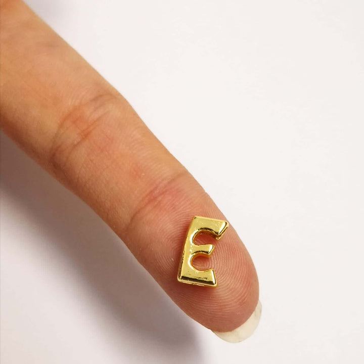 24Kt Gold Plated Initial Charms, Gold Alphabet Letter Charm