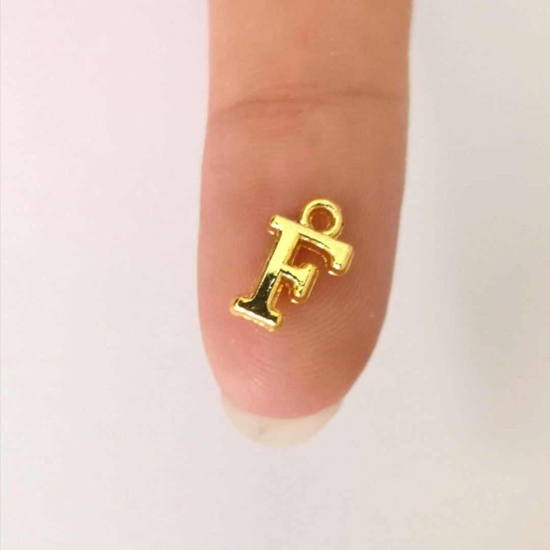 24Kt Gold Plated Brass Initial Charms
