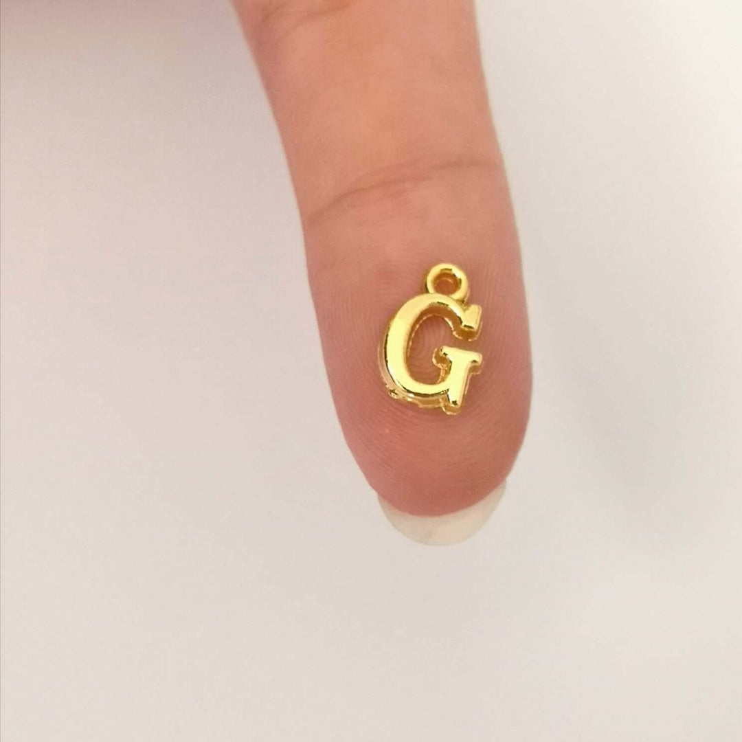 24Kt Gold Plated Brass Initial Charms