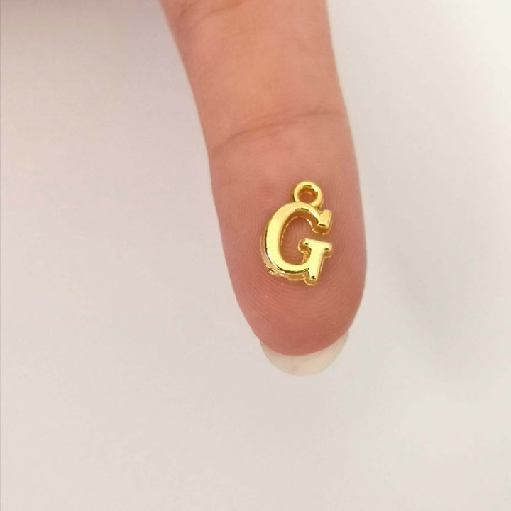 24Kt Gold Plated Brass Initial Charms