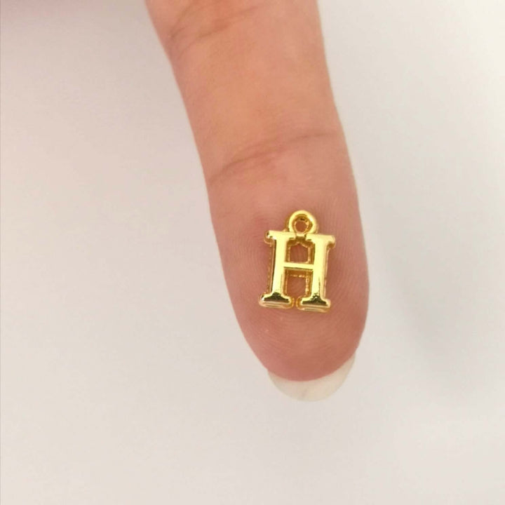 24Kt Gold Plated Brass Initial Charms