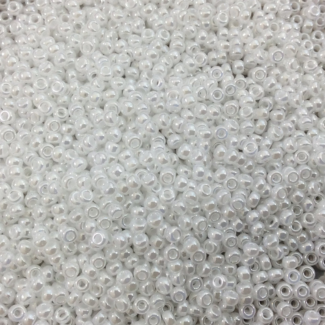 Miyuki Seed Beads 8/0 White Ceylon , 0528