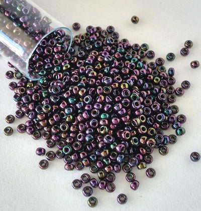 Miyuki Seed Beads 8/0   Metallic Purple Iris , 0454 £3.5