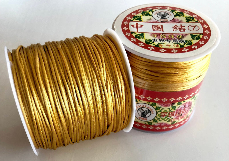 Rattail Cord, Kumihimo Cord, Satin Silk Cord, Satin Nylon Cord, Macrame Knotting DIY, Beading String,  Thread Cording, 1.5mm