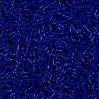 Miyuki Bugles size 3mm 0414 Opaque Cobalt 10 grams. Cobalt bugles 3mm, Opaque Cobalt bugles 3mm