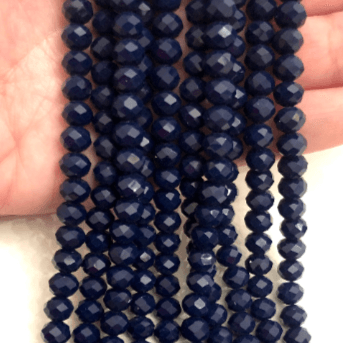Crystal faceted rondelle - 72 pcs - 8 mm - full strand - PBC8C68, £1.5