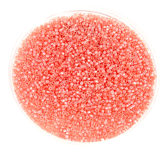 DB1481 Transparent Salmon Luster, Miyuki Delica 11/0