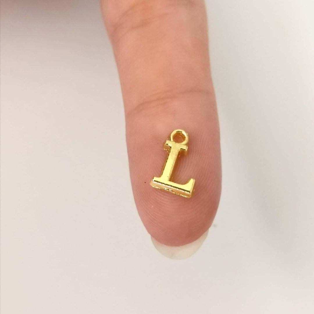 24Kt Gold Plated Brass Initial Charms