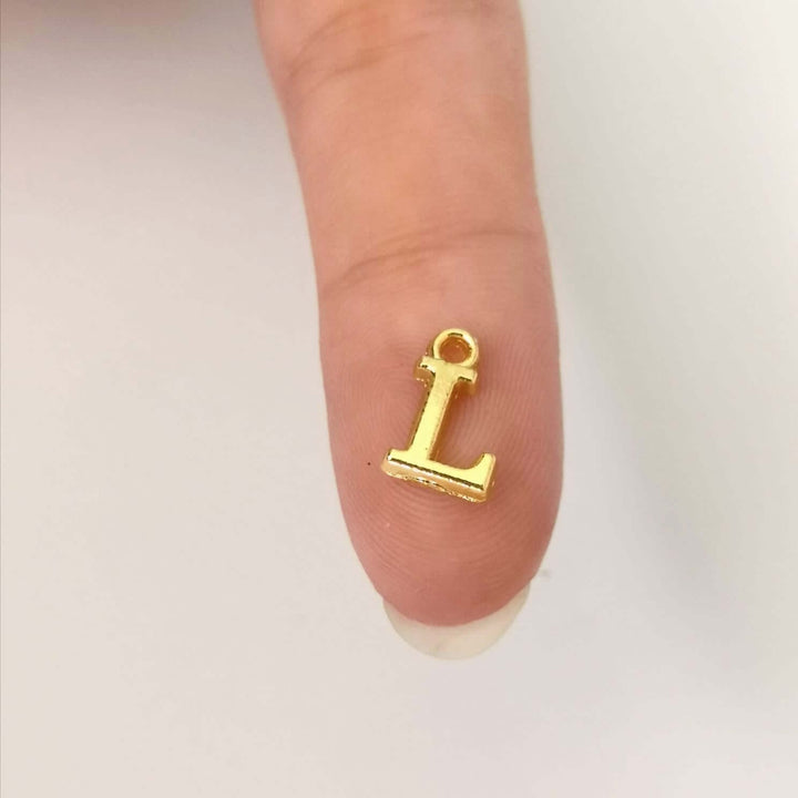 24Kt Gold Plated Brass Initial Charms