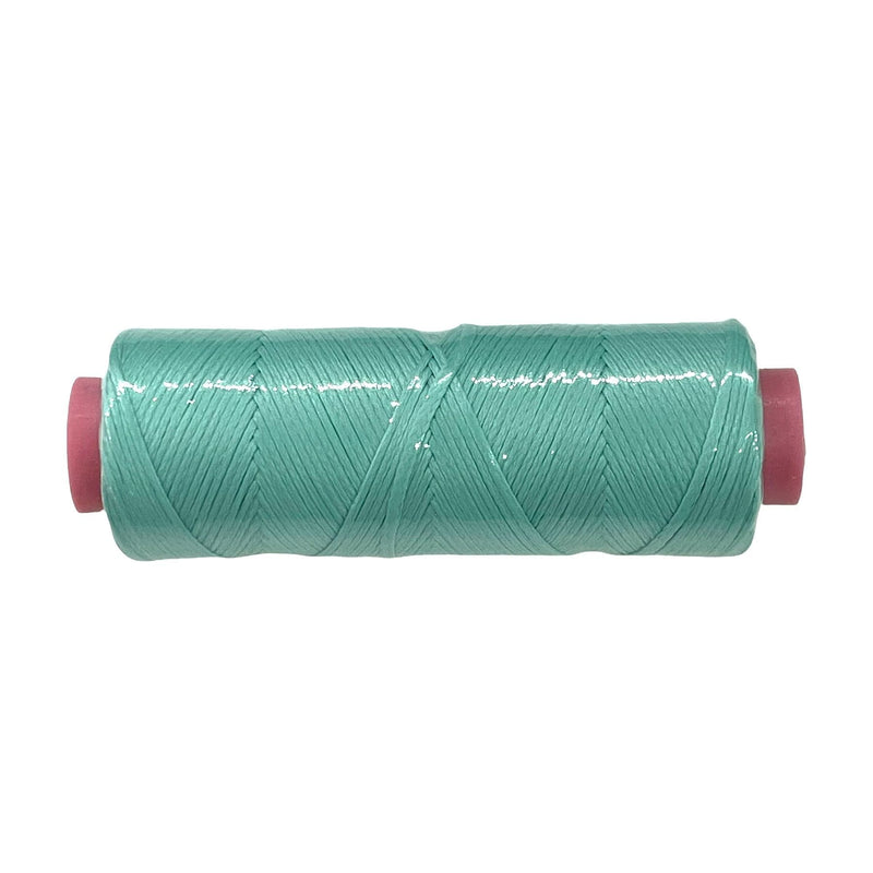 Menthe-1 mm Cordon coton, cordon macramé, shamballa, cordon bracelet bobine 100 mètres