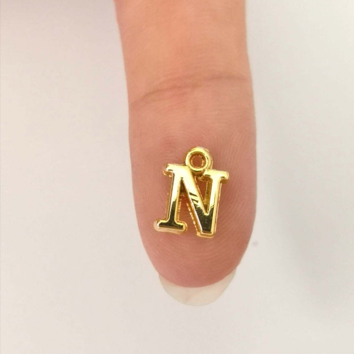 24Kt Gold Plated Brass Initial Charms