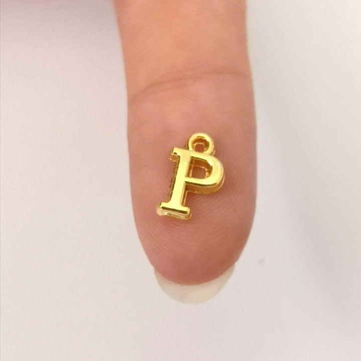 24Kt Gold Plated Brass Initial Charms