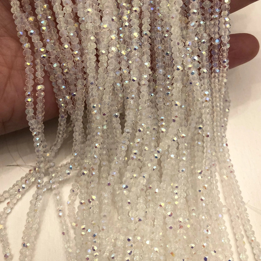 Crystal faceted rondelle 2mm Beads, PBC2C19