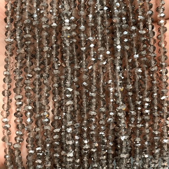 Crystal faceted rondelle 3mm Beads, PBC3C30