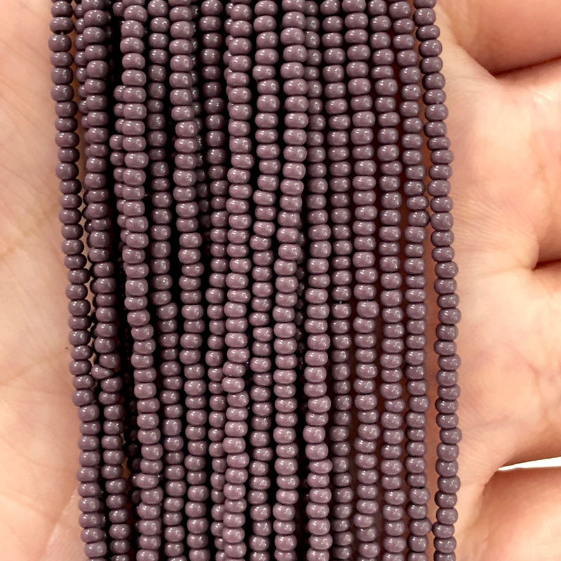 Preciosa Seed Beads 11/0 Rocailles-Round Hole-23020 Opaque Violet-PRCS11/0-48