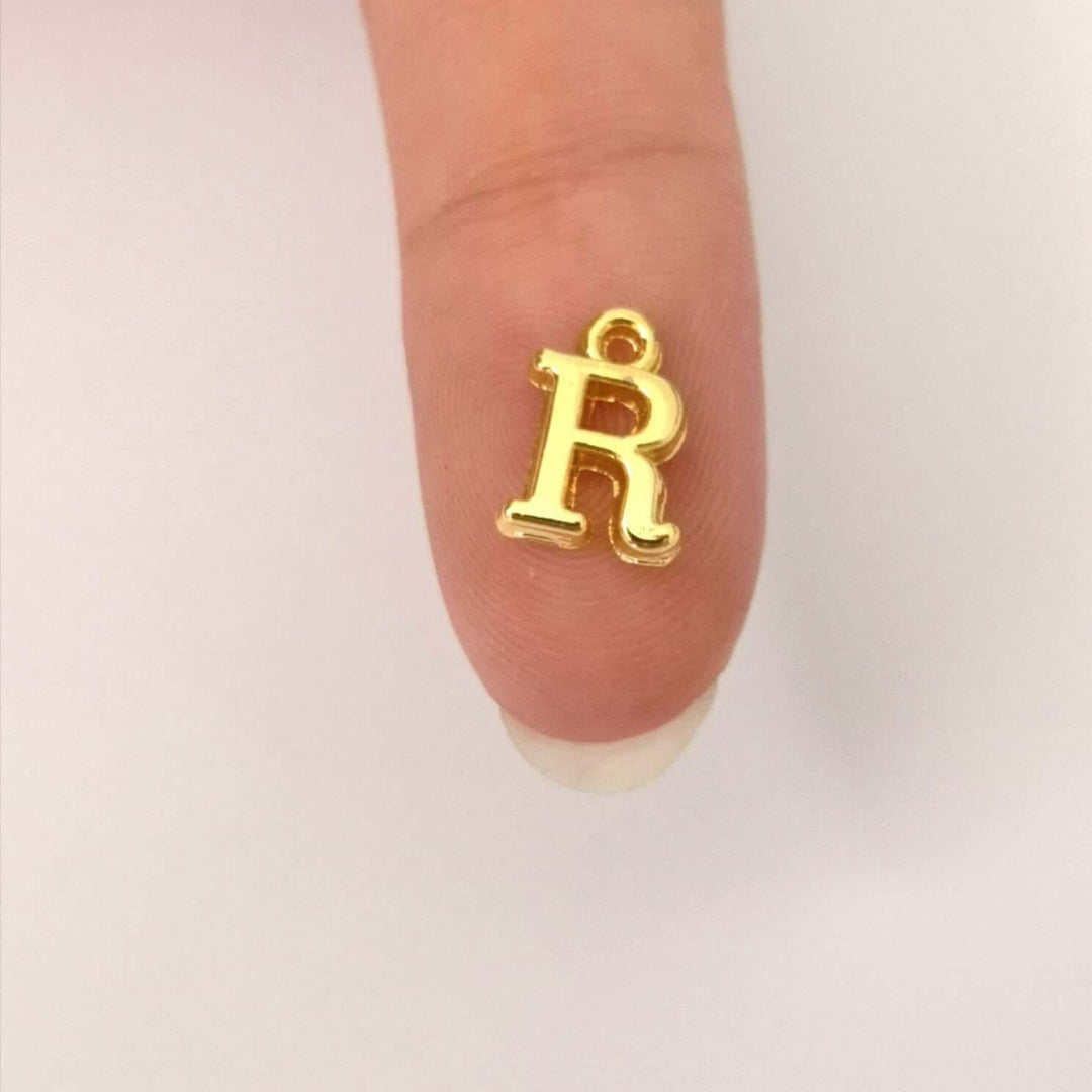 24Kt Gold Plated Brass Initial Charms
