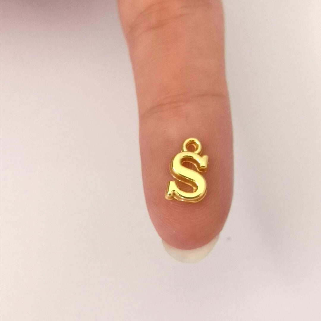 24Kt Gold Plated Brass Initial Charms