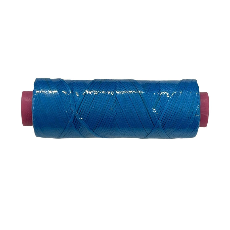 Bleu ciel - Cordon coton 1 mm, cordon macramé, shamballa, cordon bracelet bobine 100 mètres