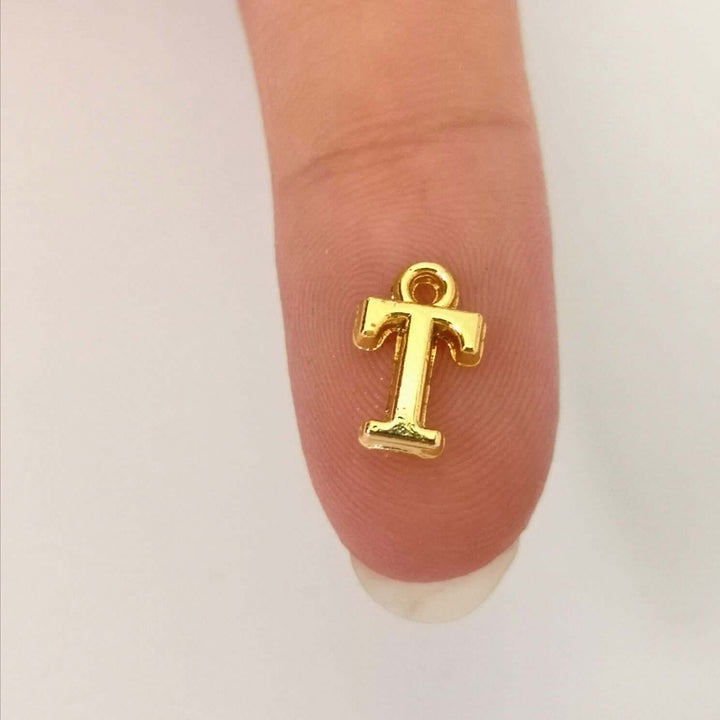 24Kt Gold Plated Brass Initial Charms