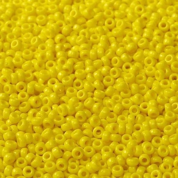 Miyuki Seed Beads 11/0 Opaque Yellow, 0404