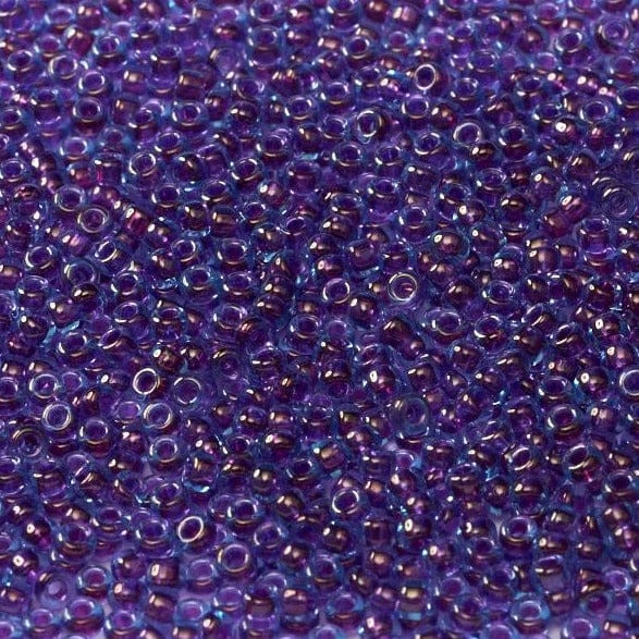 Miyuki Seed Beads 15/0, 0352 - Fuchsia Lined Aqua Luster, 10 Gr £2.5