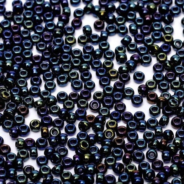 Miyuki Seed Beads 15/0,0452 - Metallic Dk.Blue Iris, 10 Gr