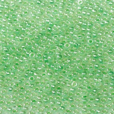 Miyuki Seed Beads 15/0,0520 - Mint Green Ceylon, 10 Gr £2.5