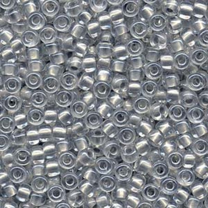 Miyuki Seed Beads 6/0 Inside Dyed Pearlize Silver, 4602