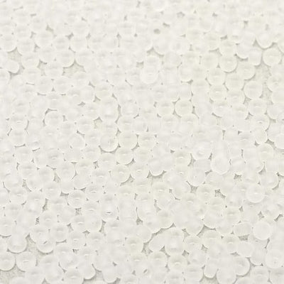 Miyuki Seed Beads 15/0, 0131F - Crystal Matted, 10 Gr £2