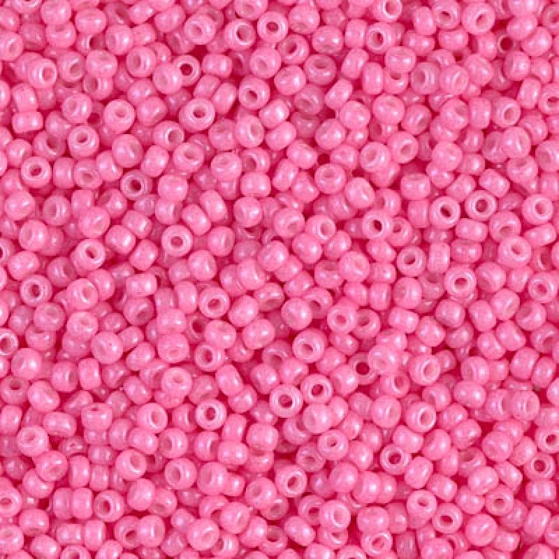 Miyuki Seed Beads 11/0 Dyed Opaque Carnation Pink , 1385