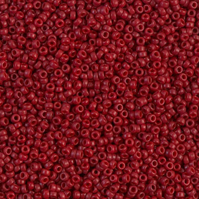 Miyuki Seed Beads 15/0, 1464 - Dyed Opaque Maroon, 10 Gr £2.75