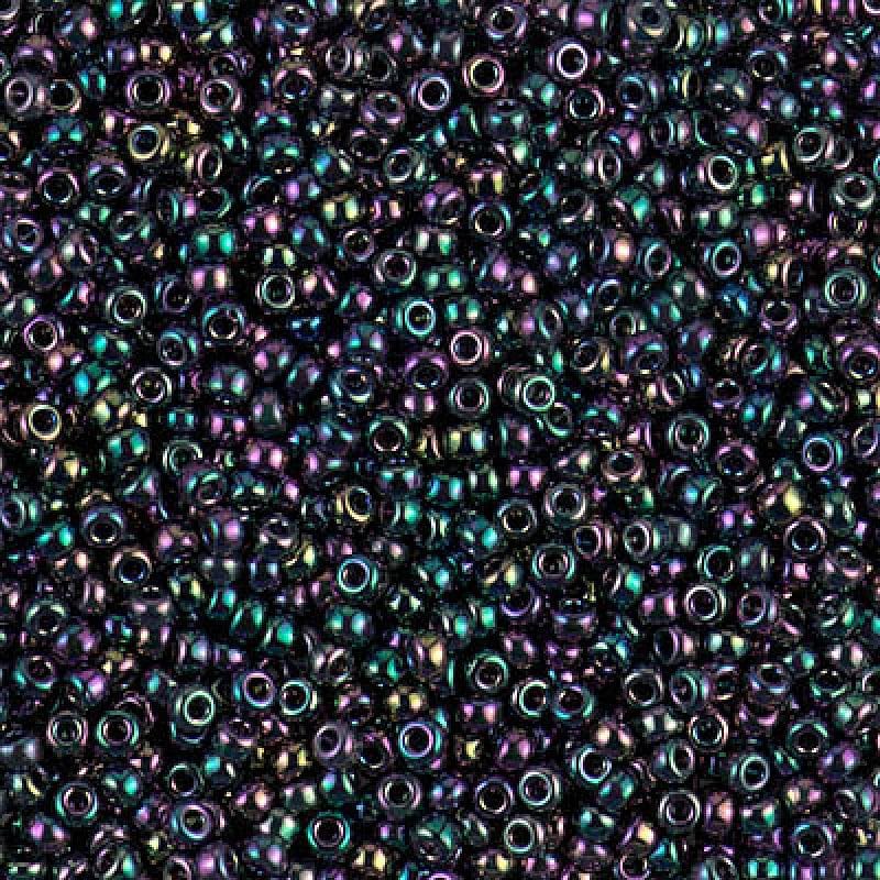 Miyuki Seed Beads 11/0 Metallic Dk Variegated Iris , 0455D