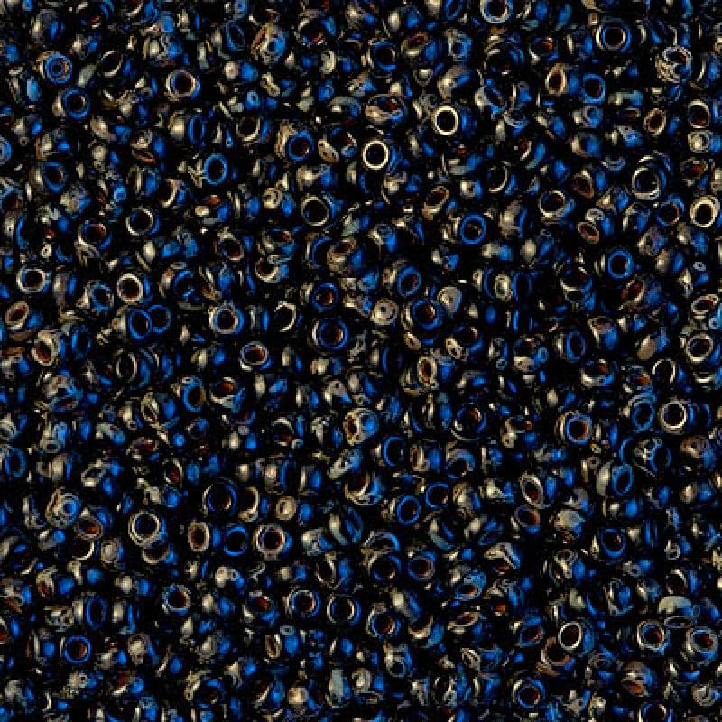 Miyuki Seed Beads 15/0, 4511 - Picasso Opaque Smoky Black, 5 Gr £2