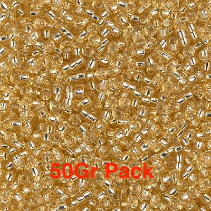 Miyuki Seed Beads 11/0 Silver Lined Lt. Gold, 0002