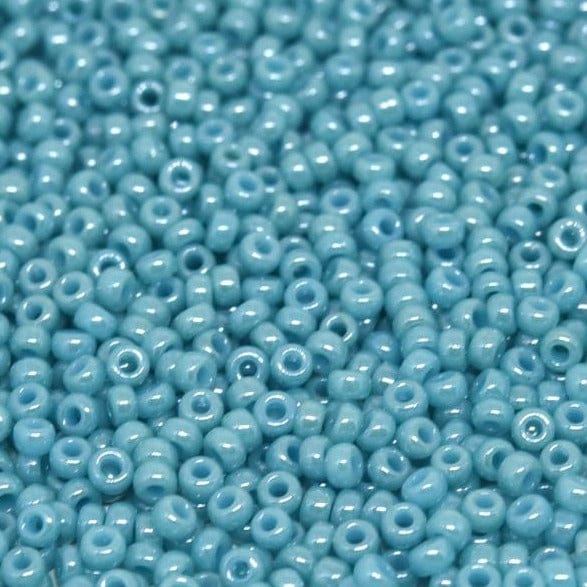 Miyuki Seed Beads 11/0 Opaque Turquoise Green Luster , 2470