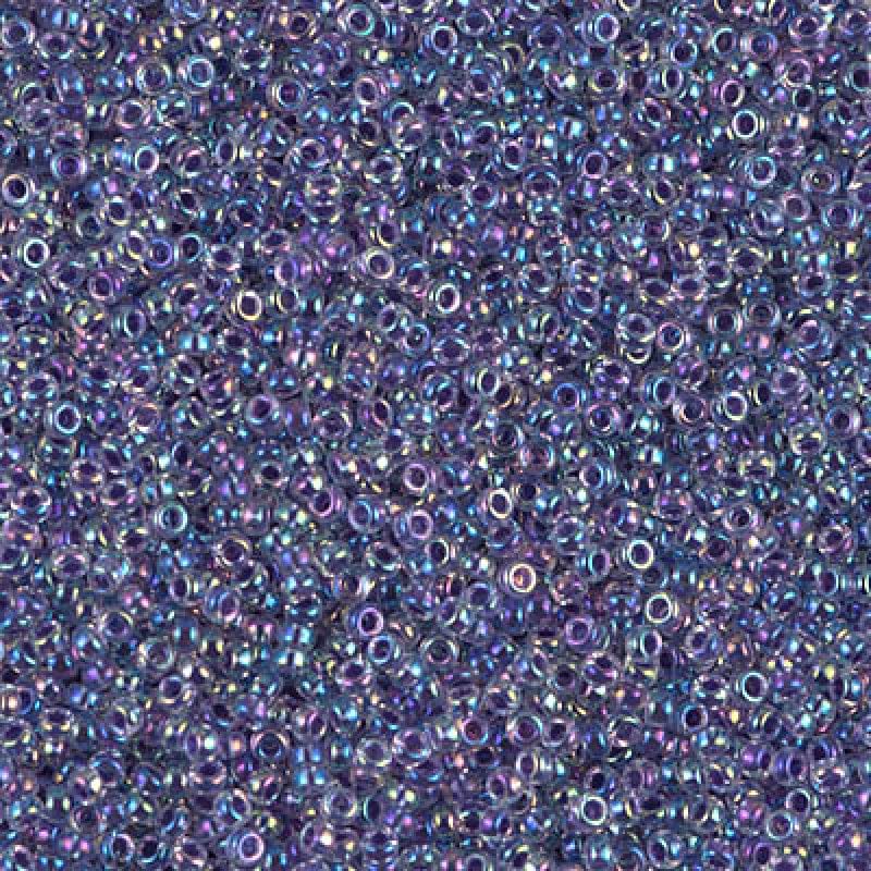 Miyuki Seed Beads 15/0, 0274 - Amethyst Lined Crystal AB, 10 Gr