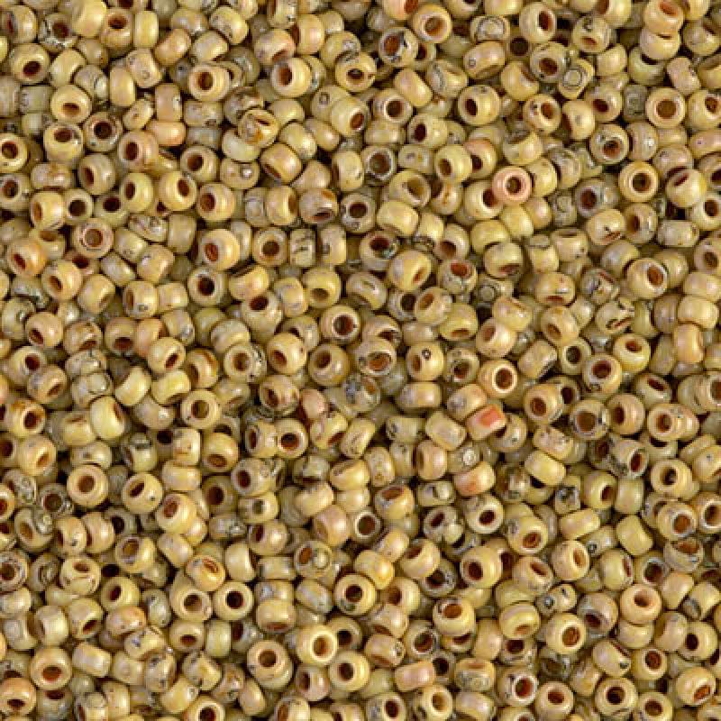 Miyuki Seed Beads 11/0 Picasso Opaque Canary , 4512-NEW!!!