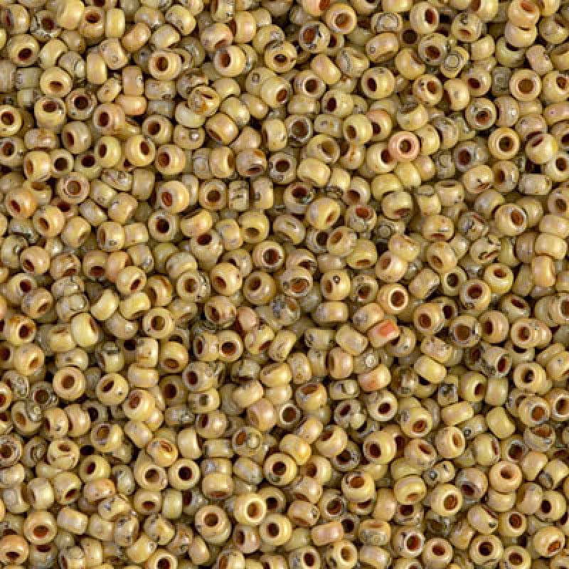 Miyuki Seed Beads 11/0 Picasso Opaque Canary  , 4512-NEW!!!£2.45