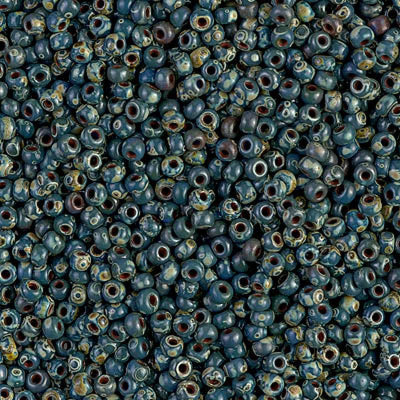 Miyuki Seed Beads 6/0  Picasso Opaque Montana 4516 £3