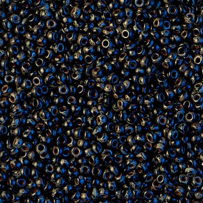 Miyuki Seed Beads 8/0 Picasso Opaque Smoky Black, 4511-NEW!!!