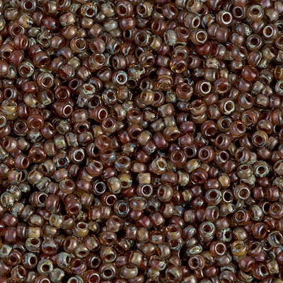 Miyuki Seed Beads 11/0 Picasso Transparent Lt. Smoky Topaz  , 4505-NEW!!!£2.4