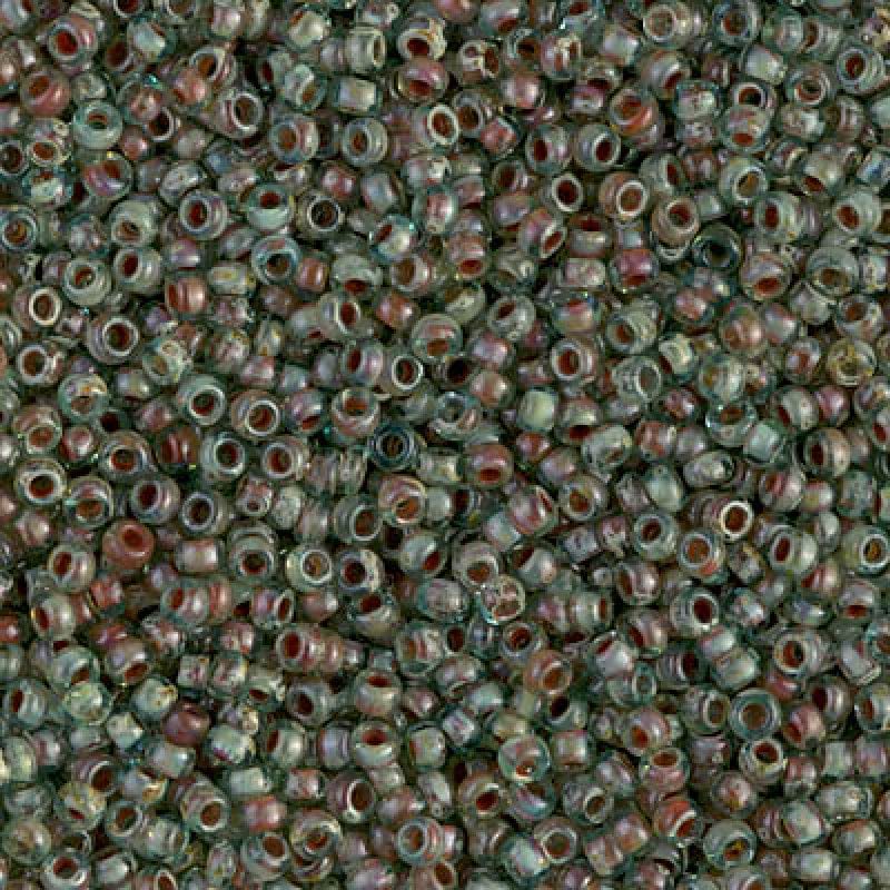 Miyuki Seed Beads 6/0 Picasso Transparent Olivine, 4506